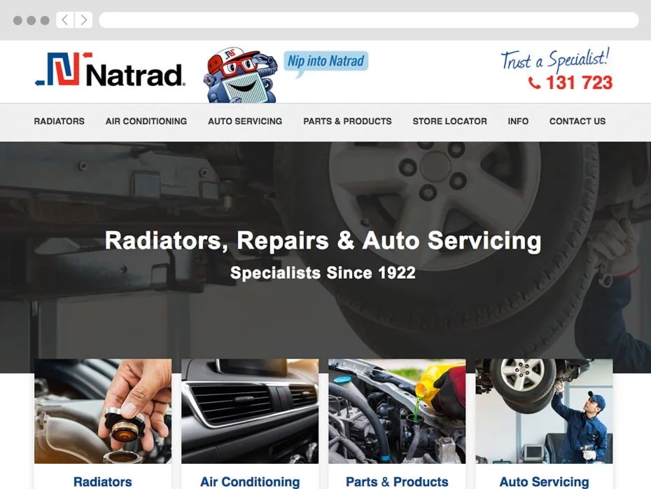 Natrad website