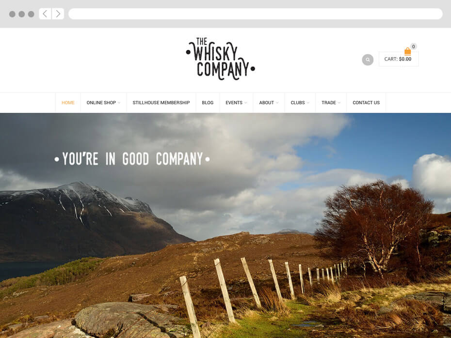 whisky company website