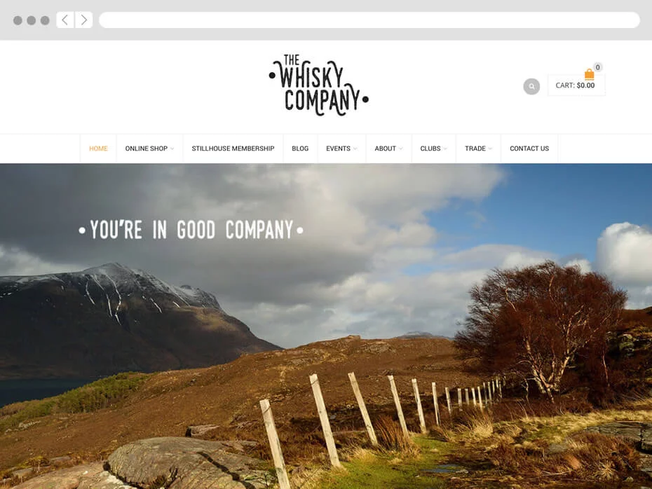 The Whisky Company web designer